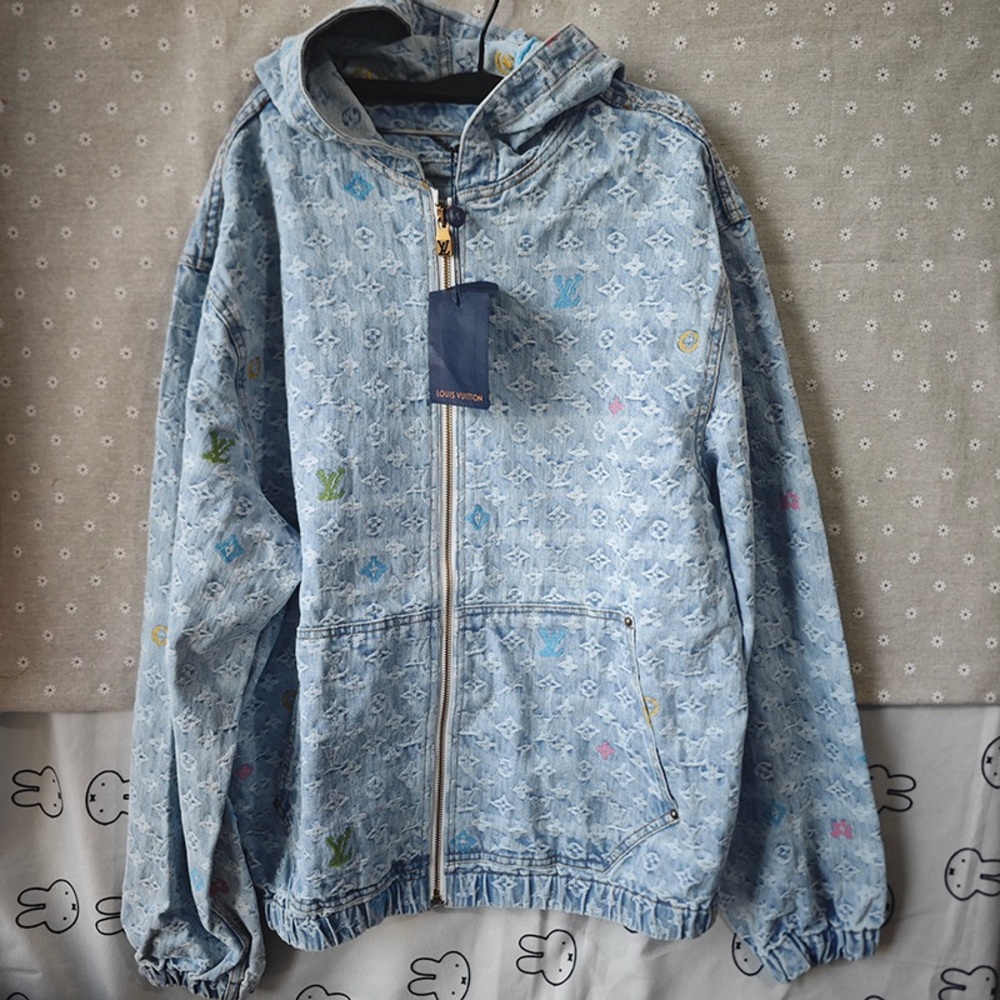 Louis Vuitton Jacquard Denim Hooded Jacket